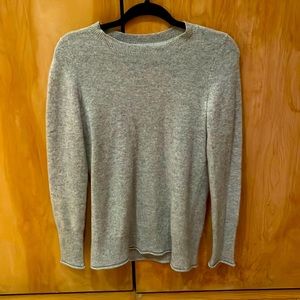 Aqua Cashmere Long Sleeve Crewneck